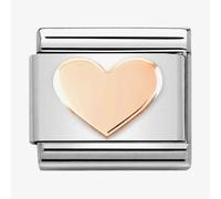 Nomination Flat Heart Rose Gold Charm