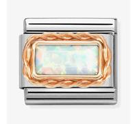 Nomination White Opal Baguette Stone Charm