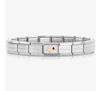 Nomination CLASSIC Composable Rose Gold Dog Paw Print with Heart Bracelet 430202/18