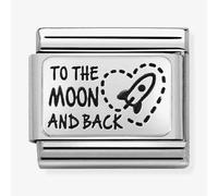 Nomination To the Moon and Back Silver Shine Charm