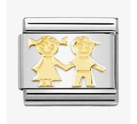 Nomination CLASSIC Composable Yellow Gold Brother & Sister Charm 030162/69