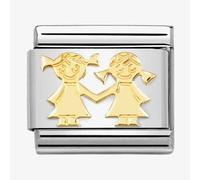 Nomination CLASSIC Composable Yellow Gold Double Sisters Charm 030162/67
