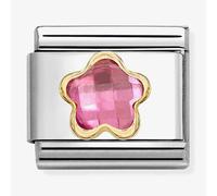Nomination Pink Crystal Flower Charm