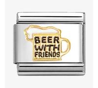 Nomination Beer with Friends Yellow Gold Charm
