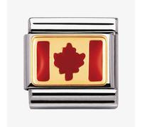 Nomination CLASSIC Gold Canada Flag Charm 030235/05