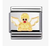 Nomination CLASSIC Gold Christmas White Angel Charm 030225/16K