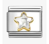 Nomination White Crystal Star Charm