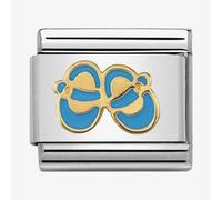 Nomination CLASSIC Gold Daily Life Blue Baby Shoes Charm 030242/38