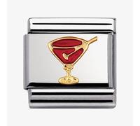 Nomination CLASSIC Gold Daily Life Red Cocktail Charm 030209/29