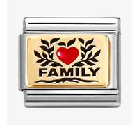Nomination CLASSIC Gold Family Red Heart Charm 030289/07