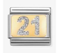 Nomination CLASSIC Gold Glitter Number 21 Charm 030224/02 *