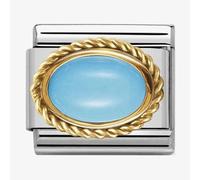 Nomination CLASSIC Gold Hard Stones Oval Turquoise Charm 030507/06