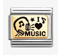 Nomination CLASSIC Gold I Love Music Charm 030166/46