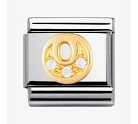 Nomination CLASSIC Gold Letters Cubic Zirconia O Charm 030301/15