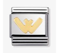 Nomination CLASSIC Gold Letters W Charm 030101/23