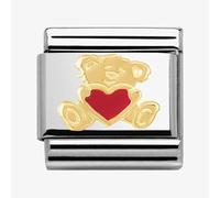 Nomination Bear With Heart Charm