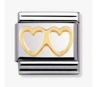 Nomination CLASSIC Gold Love Collection Double Heart Charm 030116/03