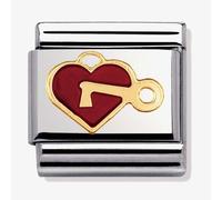 Nomination CLASSIC Gold Love Heart and Key Charm 030207/47