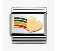 Nomination CLASSIC Gold Love Rainbow Heart Charm 030283/12