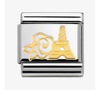 Nomination CLASSIC Gold Madame Monsieur Rose Eiffel Tower Charm 030162/18