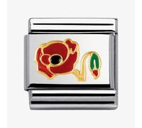 Nomination CLASSIC Gold Nature Poppy Flower Charm 030278/11