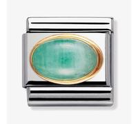 Nomination CLASSIC Gold Oval Emerald Charm 030504/09