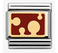 Nomination CLASSIC Gold Pois Red Bubbles Charm 030284/05