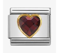 Nomination Red & Gold Heart Charm