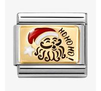 Nomination Santa HO HO HO Yellow Gold Charm