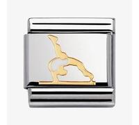 Nomination CLASSIC Gold Sports White Gymnast Charm 030203/37