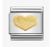 Nomination CLASSIC Gold Symbols Groom Heart Charm 030162/34