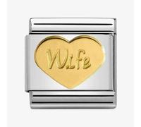 Nomination CLASSIC Gold Symbols Wife Heart Charm 030162/42