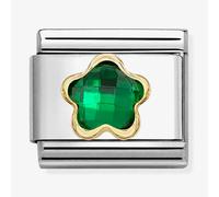 Nomination Green Crystal Flower Charm