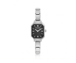 Nomination Classic Paris Rectangular Black Dial Stainless Steel Watch