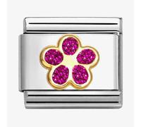 Nomination CLASSIC Pink Glitter Flower Charm 030220/17