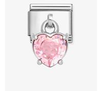 Nomination Pink Heart Crystal Charm