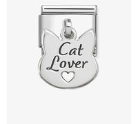 Nomination Silver Cat Lover Face Charm