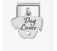 Nomination Silver Dog Lover Face Charm