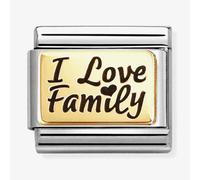 Nomination Classic Plates I Love Family Charm 030166/69