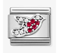 Nomination Silver Crystal Robin Charm