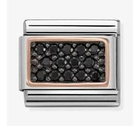 Nomination CLASSIC Rose Gold Black Cubic Zirconia Charm 430313/03