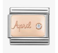 Nomination CLASSIC Rose Gold April Diamond Charm 430508/04
