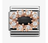 Nomination CLASSIC Rose Gold Black Agate Charm 430308/02