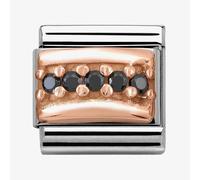 Nomination Rose Gold Black Crystal Charm
