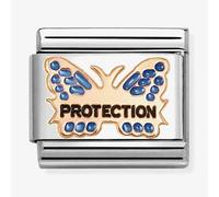 Nomination Classic Rose Gold Blue Protection Butterfly Charm 430202/51