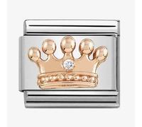 Nomination CLASSIC Rose Gold Crown with Cubic Zirconia Charm 430305/24