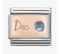 Nomination CLASSIC Rose Gold December Light Blue Topaz Charm 430508/12