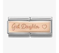 Nomination CLASSIC Rose Gold Double Engraved Goddaughter Charm 430710/06