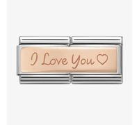 Nomination I Love You Double Link Rose Gold