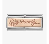 Nomination Rose Gold Double Family Flower Charm